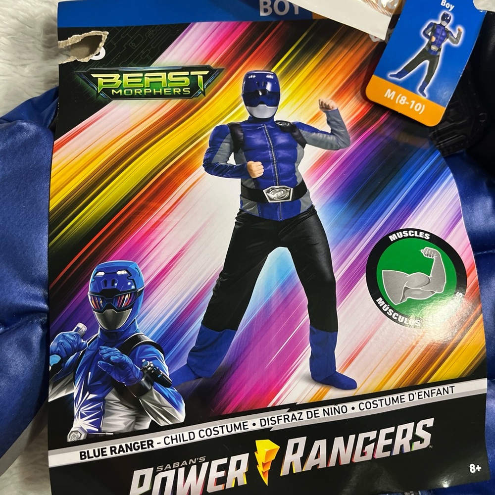 Power Rangers Beast Morphers Blue Power Ranger Halloween
Costume Size M 8-10